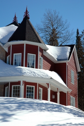 Snow on roof