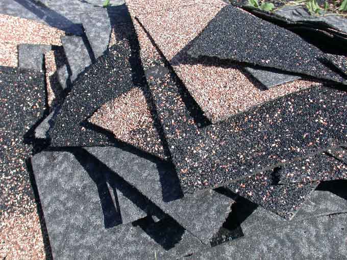 College Station roofer cleans up storm debris