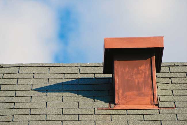 bryan roofer shows chimney flashing