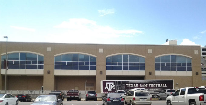 college station roofing contractor completes work at kyle field