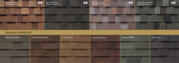heritage shingle examples found on college station roofs mini