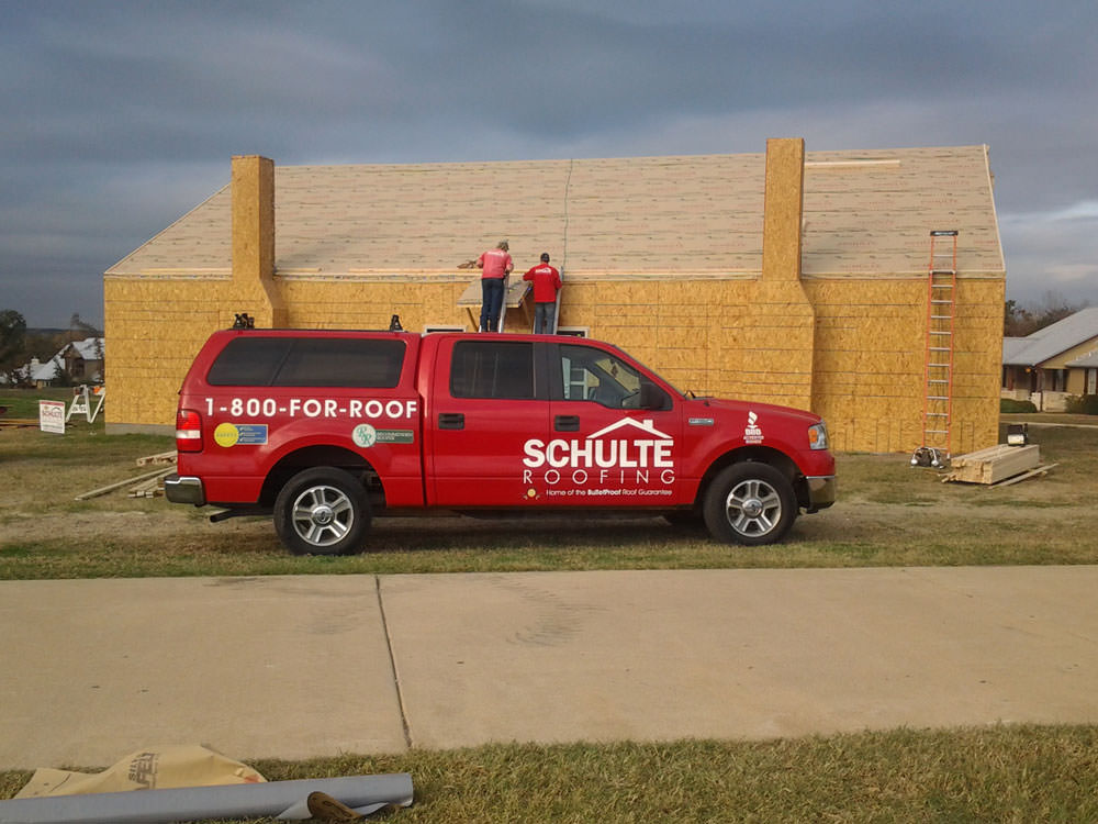 schulte roofing bryan gingerbread house