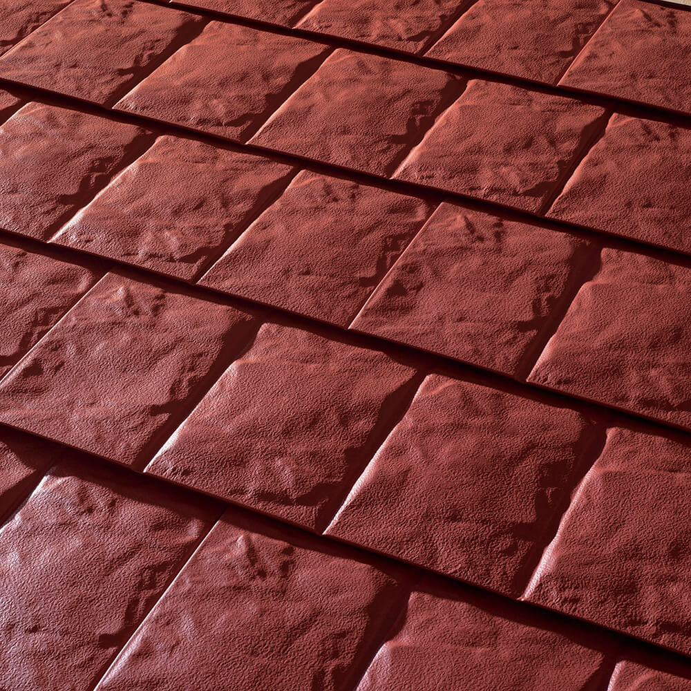 Schulte Roofing a College Station Roofer offers Stone Crest Slate Sequoia Red by Tamko Metalworks