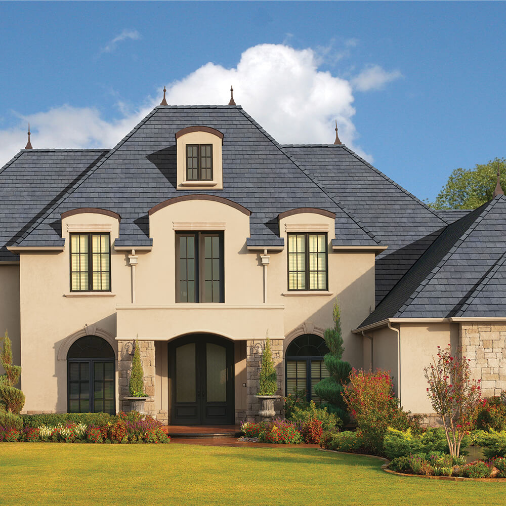 A Slate Roof by Schulte Roofing a College Station Roofer