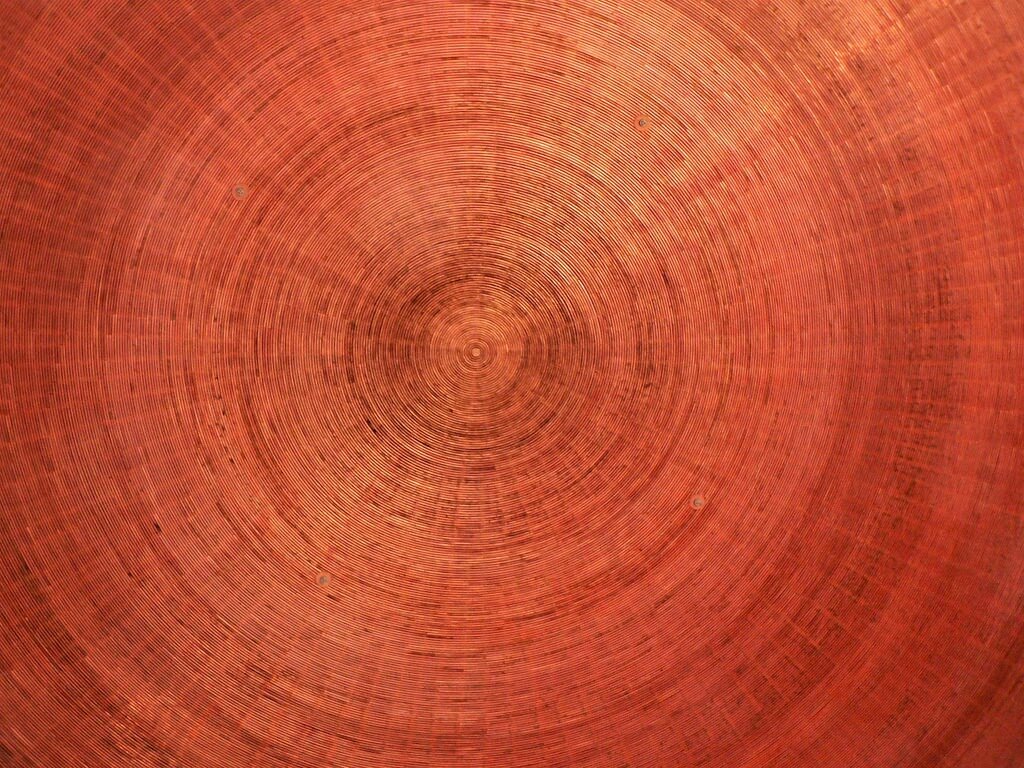 Copper Spiral inside dome roof - Temppeliaukio Kirkko