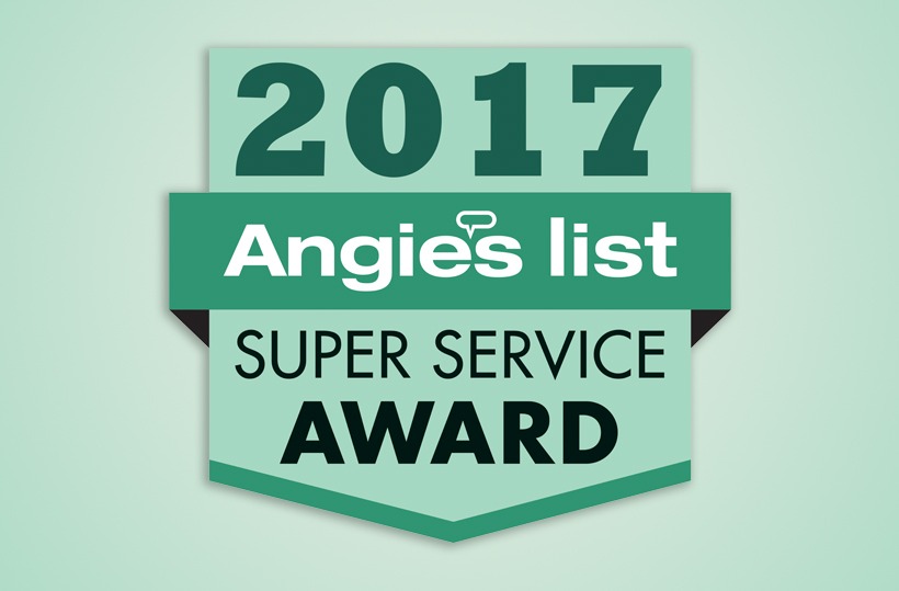 Schulte Roofing is awarded the Angie's List SUPER SERVICE AWARD - 2017