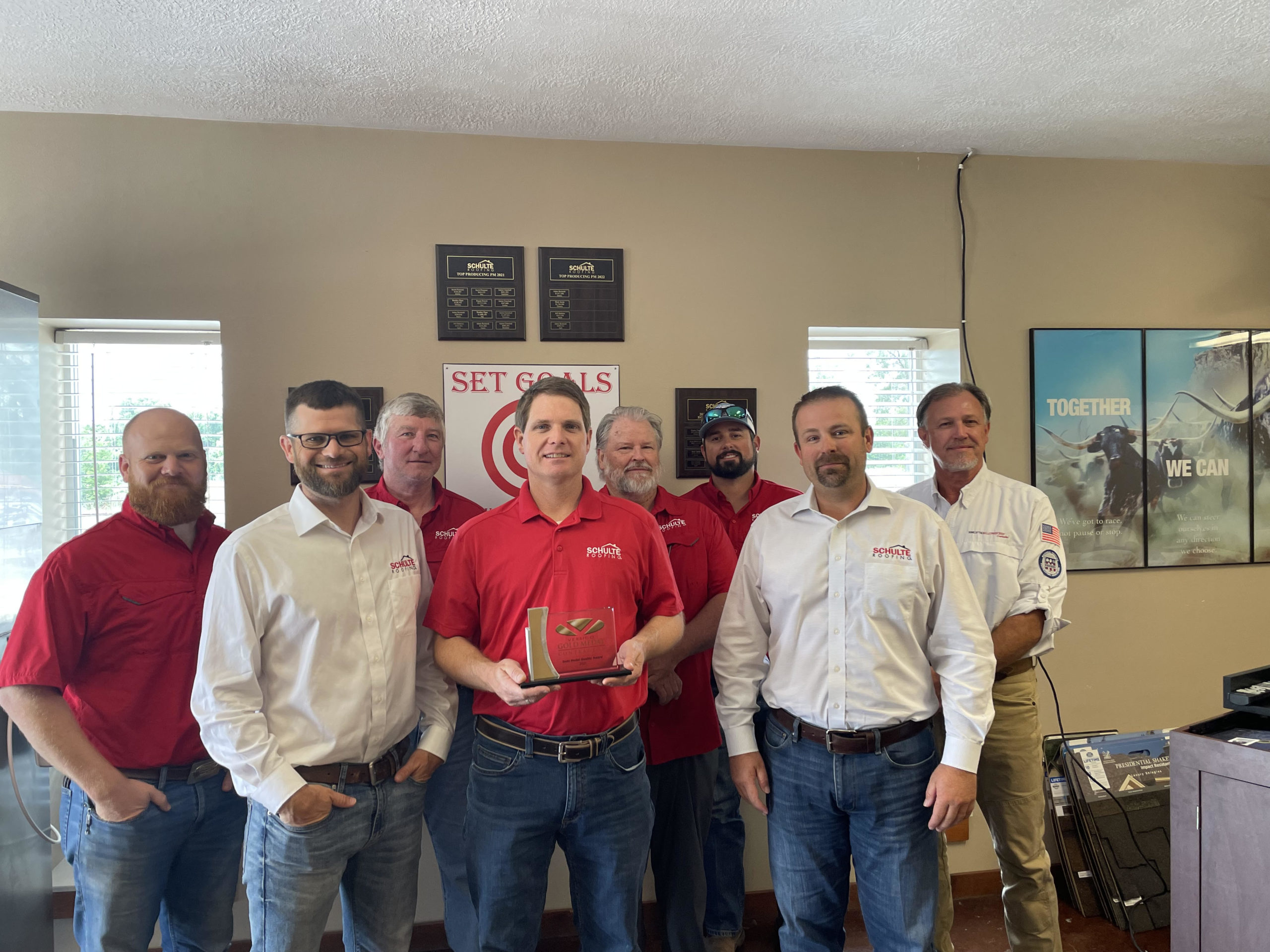 Schulte Roofing wins 7th Versico Gold Medal Contractor Award